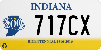 IN license plate 717CX