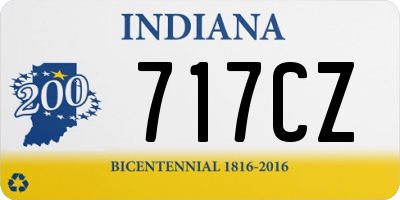 IN license plate 717CZ