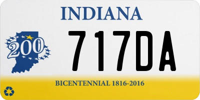 IN license plate 717DA