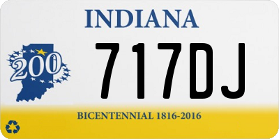 IN license plate 717DJ