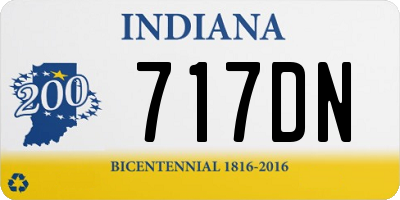 IN license plate 717DN