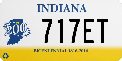 IN license plate 717ET