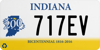 IN license plate 717EV