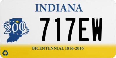 IN license plate 717EW