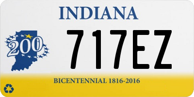 IN license plate 717EZ