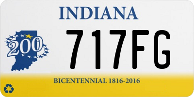 IN license plate 717FG