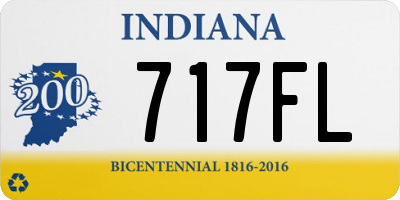 IN license plate 717FL