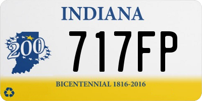 IN license plate 717FP