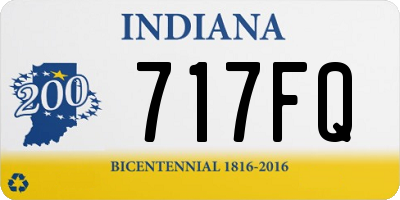 IN license plate 717FQ