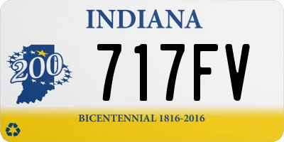 IN license plate 717FV