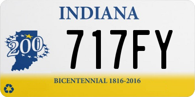 IN license plate 717FY