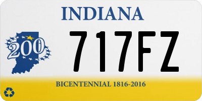 IN license plate 717FZ