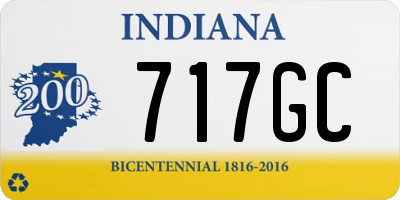 IN license plate 717GC