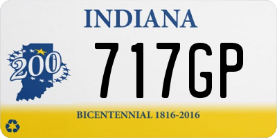 IN license plate 717GP