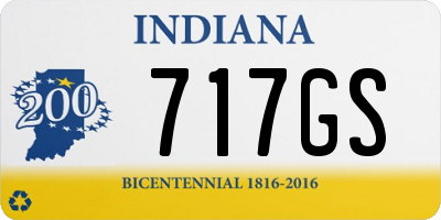 IN license plate 717GS