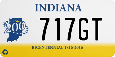 IN license plate 717GT