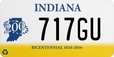 IN license plate 717GU