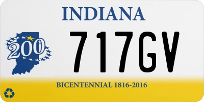 IN license plate 717GV