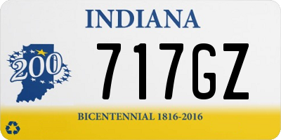 IN license plate 717GZ