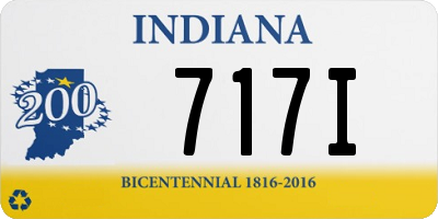 IN license plate 717I