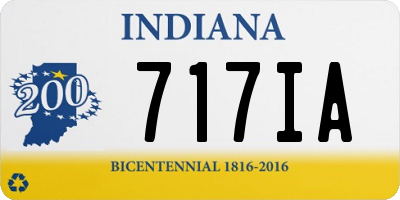 IN license plate 717IA