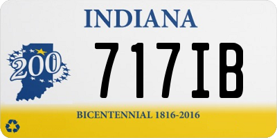 IN license plate 717IB