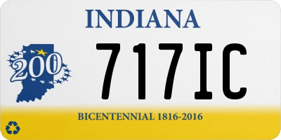 IN license plate 717IC