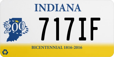 IN license plate 717IF