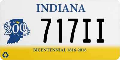 IN license plate 717II