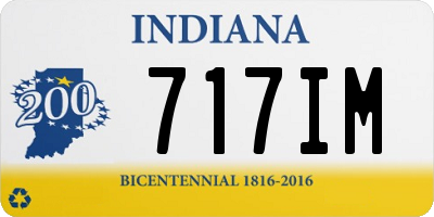 IN license plate 717IM