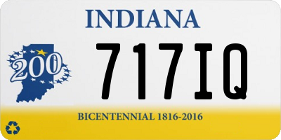 IN license plate 717IQ