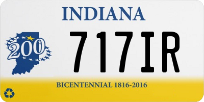 IN license plate 717IR