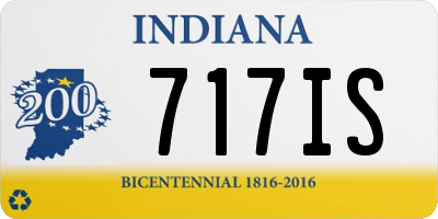 IN license plate 717IS