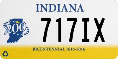 IN license plate 717IX