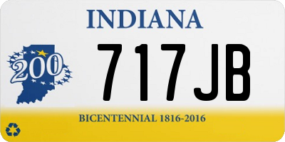 IN license plate 717JB
