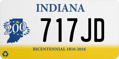 IN license plate 717JD