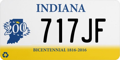IN license plate 717JF