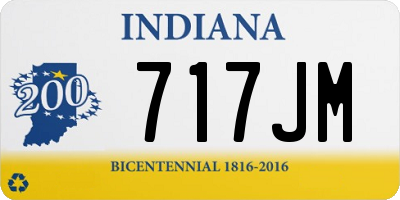 IN license plate 717JM
