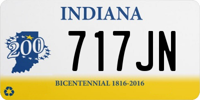 IN license plate 717JN