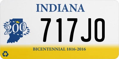 IN license plate 717JO