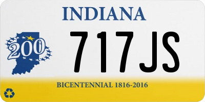 IN license plate 717JS