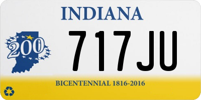 IN license plate 717JU