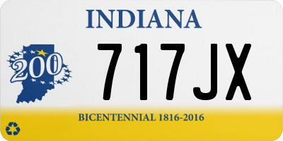 IN license plate 717JX