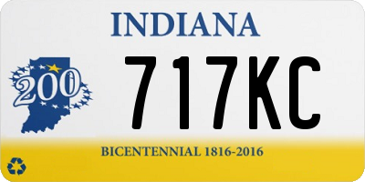 IN license plate 717KC