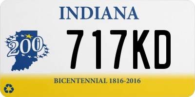 IN license plate 717KD