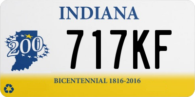 IN license plate 717KF