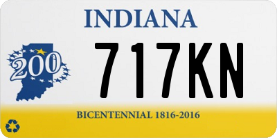 IN license plate 717KN