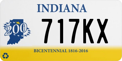 IN license plate 717KX