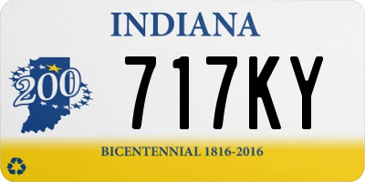IN license plate 717KY