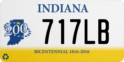 IN license plate 717LB